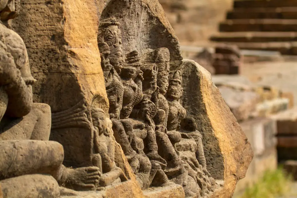Sculpture in Kalinjar Fort, Uttar Pradesh, India