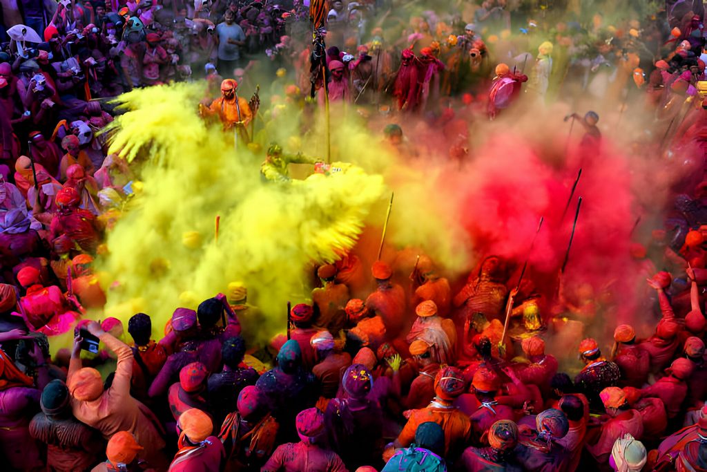 Barsana holi celebration