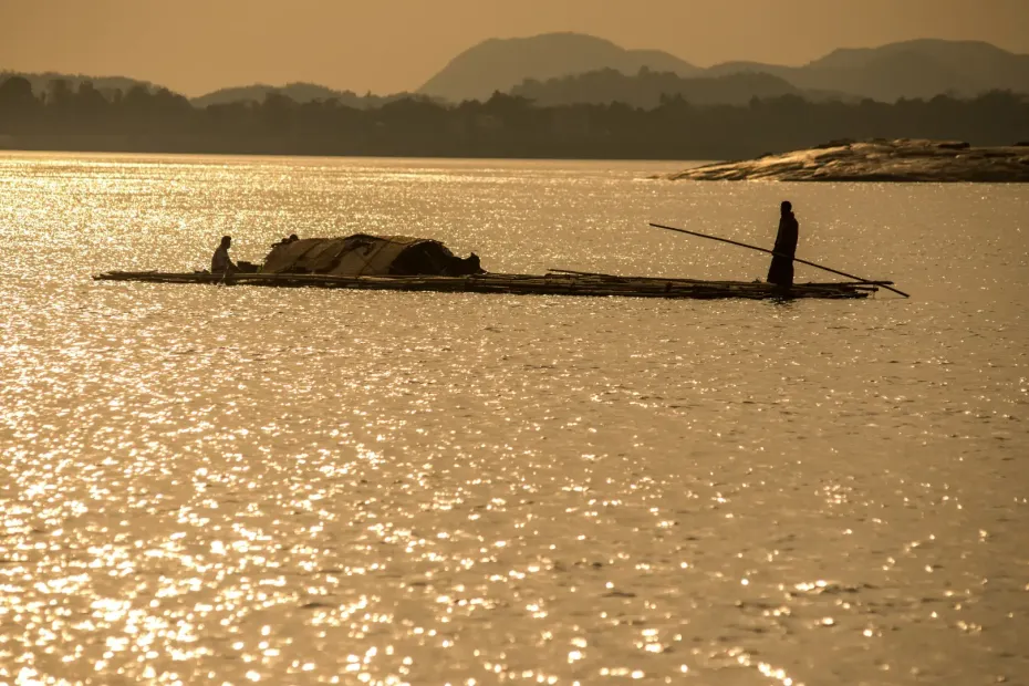 horizon of the Brahmaputra river in Guwahati