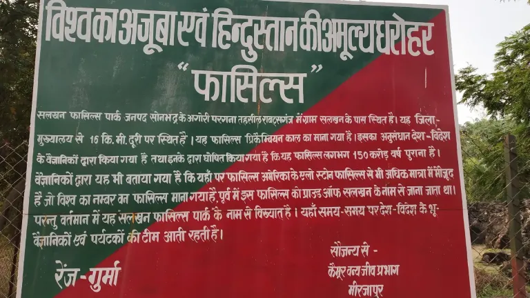 Salkhan fossil park display board optimized