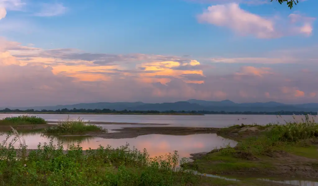 Brahmaputra River in Sualkuchi Assam Brahmaputra River in Sualkuchi Assam