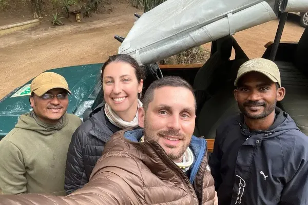 Guest clicking selfie with Nature Safari India Naturalist