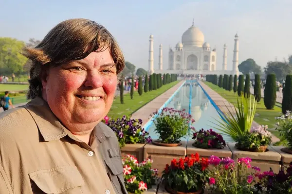 Nature Safari Guest Jewel Reese at Taj Mahal Agra