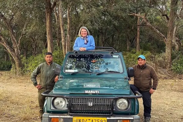 Nature Safari India guests on safari in Corbett Park