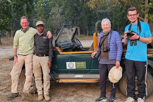 Nature Safari India guests with Naturalists